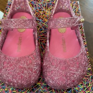 Mini Melissa Campana pink glitter